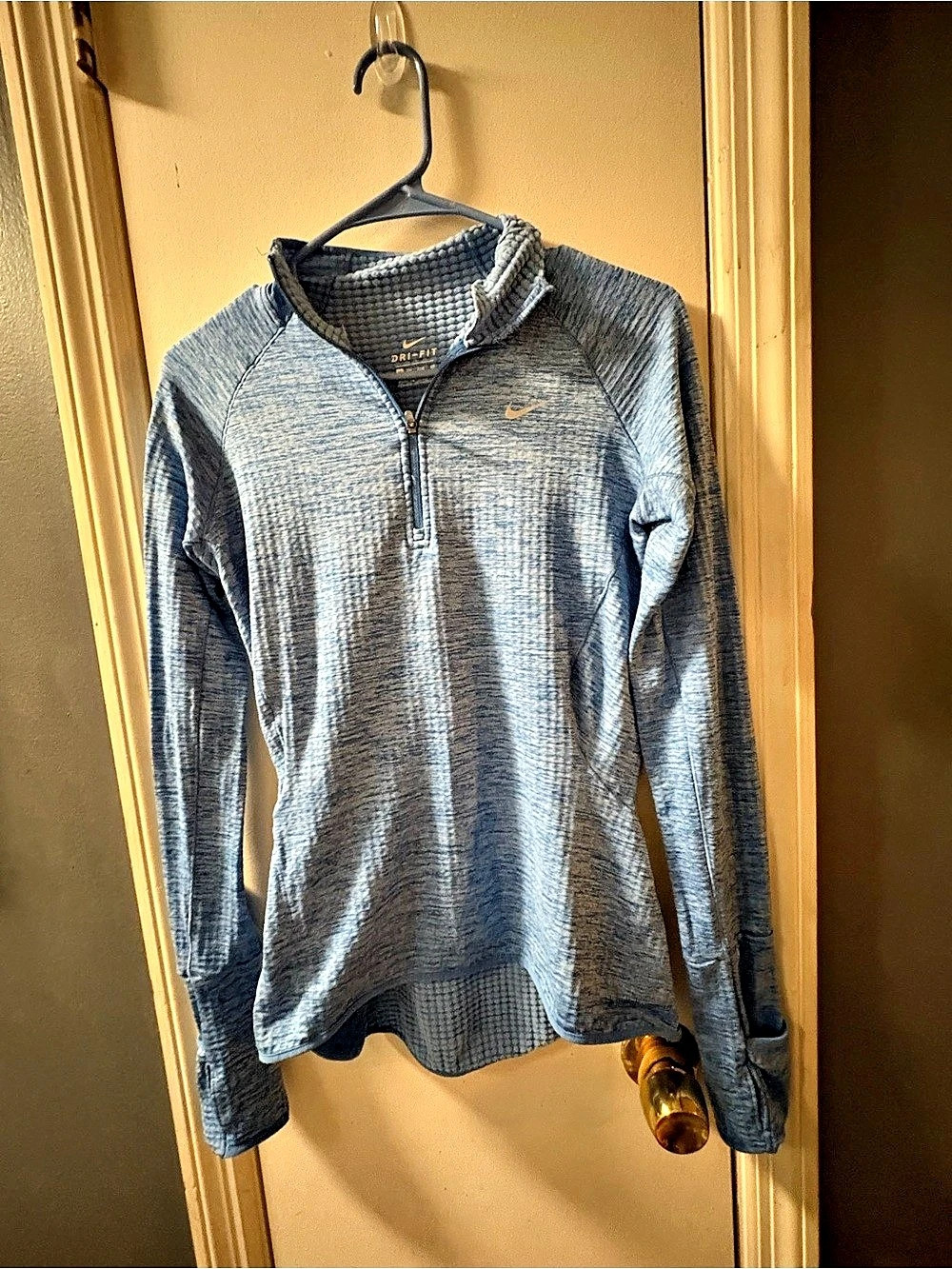 Nike Therma Sphere Element Half-Zip Dri-FIT Blue & Gray XS